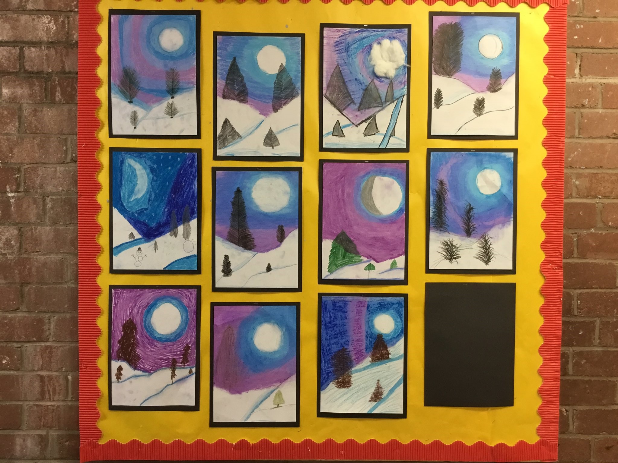 cards on wall