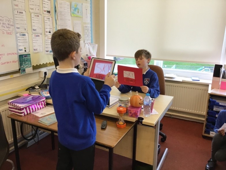 Boys at desk